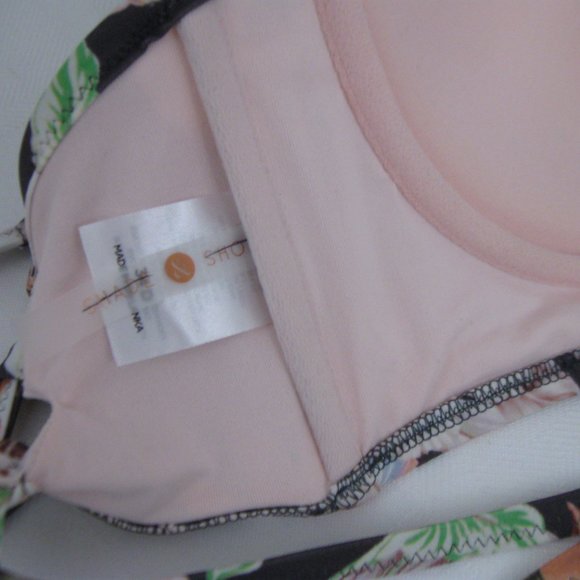 Shade & Shore 34D Bikini Push Up tropical NEW - Picture 7 of 8